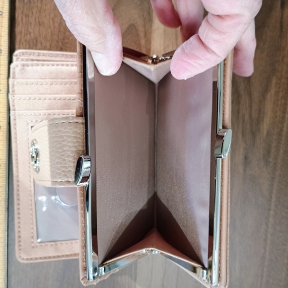 Beige Vegan Leather Wallet - Picture 7 of 7